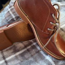 Brown Booties Dressy Shoes Boys Size 13M
