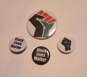 BLM pinback button