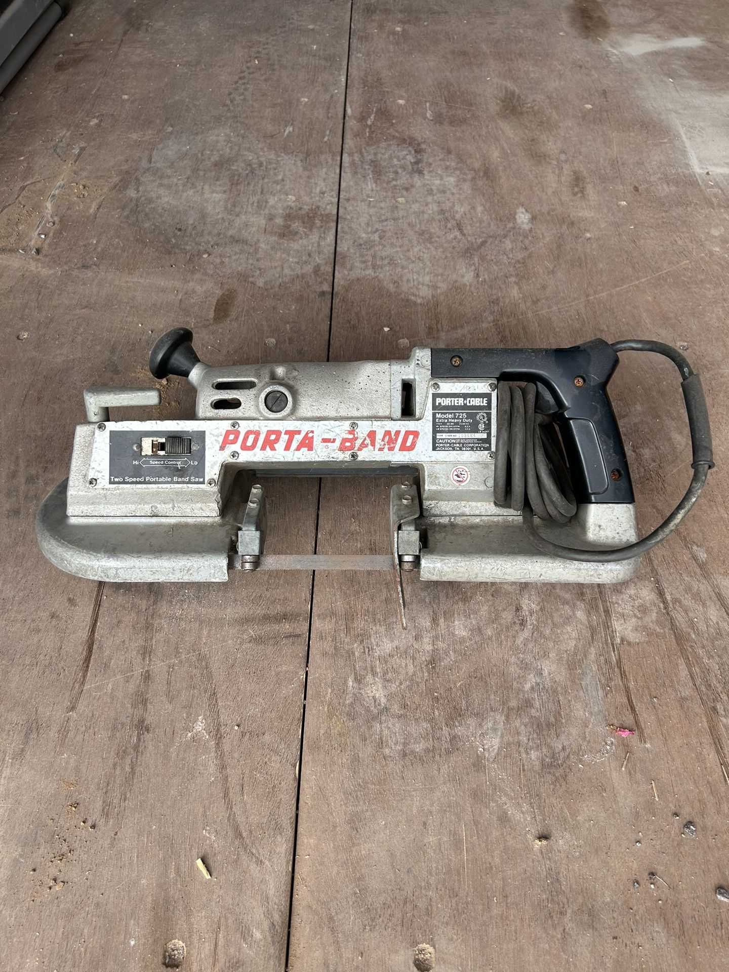 Porter cable portable band saw