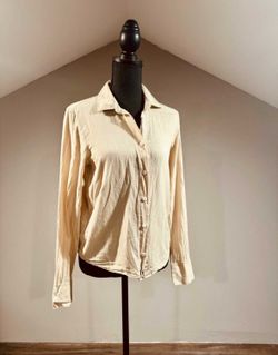 XS Beige Button Up