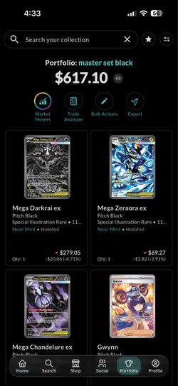 Pitch black master set