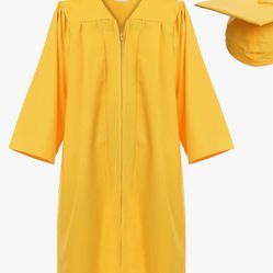Newrara Graduation Gown & Cap Size 54 GOLD