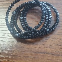 Black Wrap Bracelet 