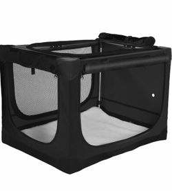 Soft dog crate collapsible