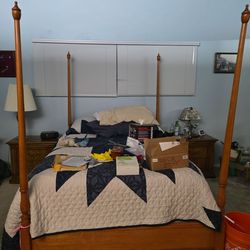 Vintage hard maple bedroom set