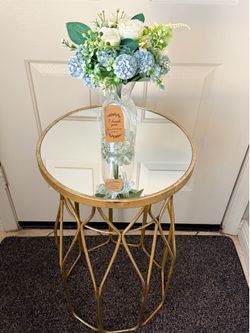Gold side table