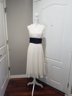 Connected Apparel off white evening dress, size 8