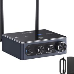 PROZOR HiFi Amplifier 192khz/24Bit Bluetooth 5.2 Optical Input Amplifier Support AptX HD Acc 2 Channel Stereo Amplifier DAC Amp with Bass Treble Contr