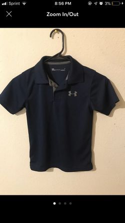 Boys size 6 under armour polo