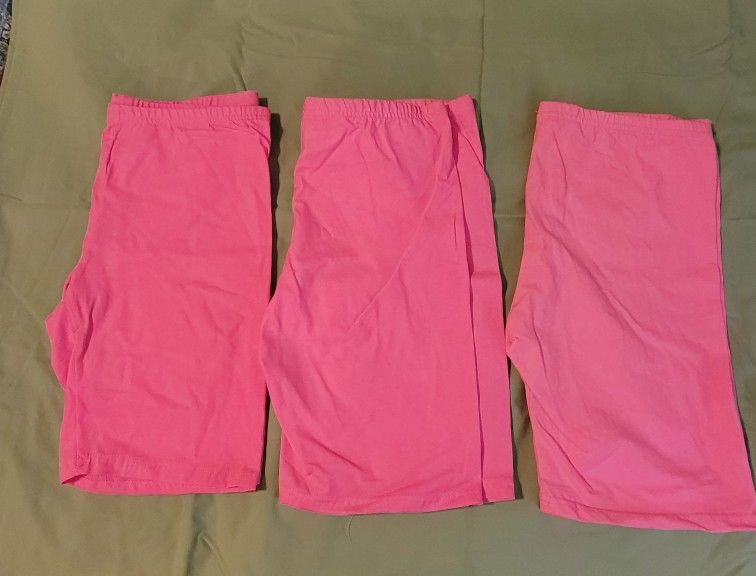 Pink Bike Shorts, Size XL, 3 Pair
