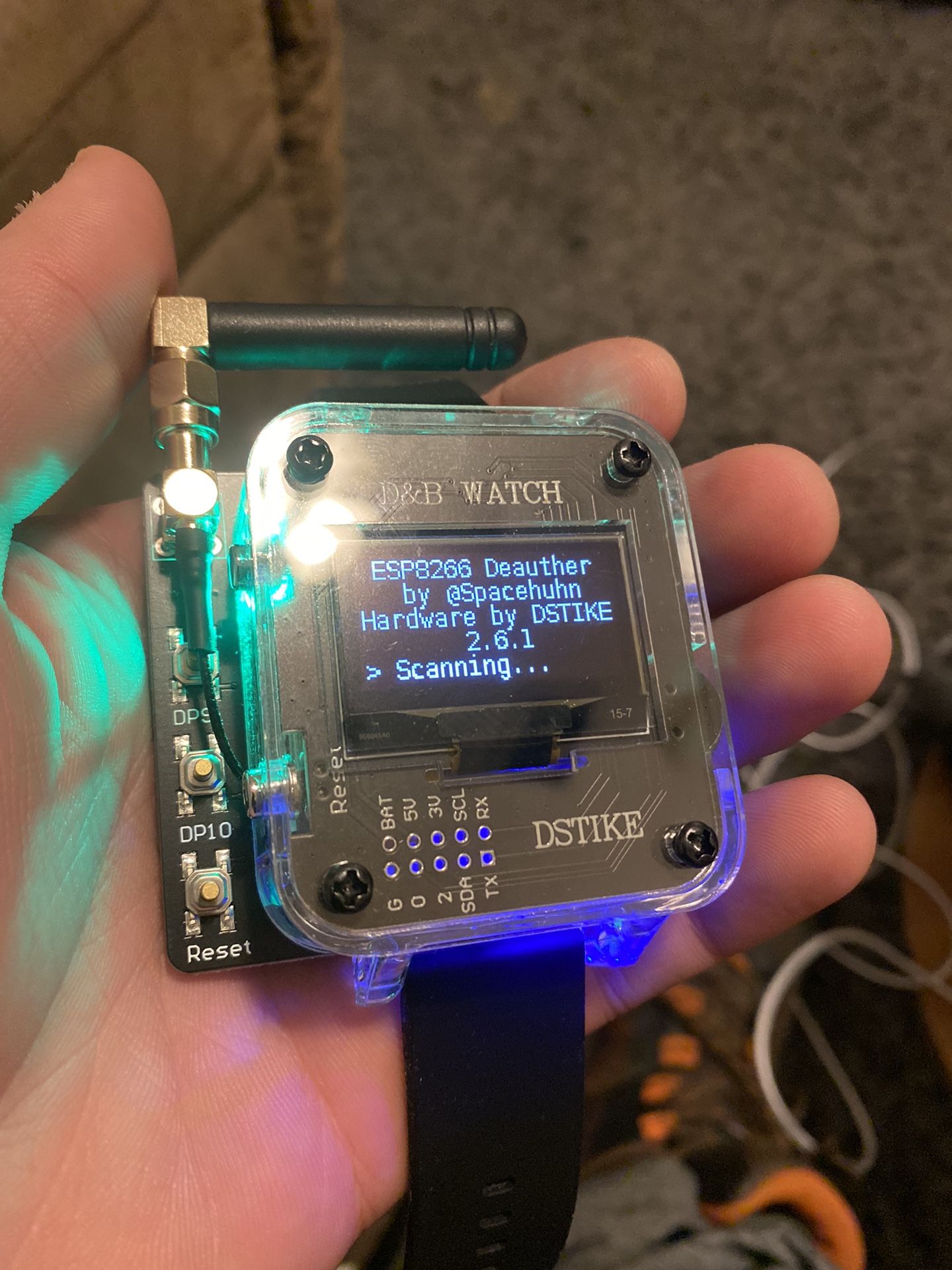 Dstike V4 Deauthentication Watch WiFi Hacking Gadget