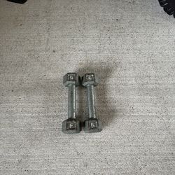 Cap 5Lb pair Solid Barbell Hex Dumbbells $10  