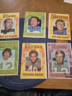1971 Topps Mini Posters Football