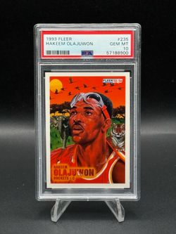 1993 Fleer #235 Hakeem Olajuwon PSA GEM MT 10