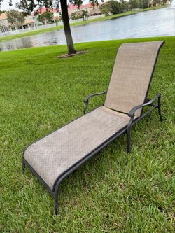 Aluminum Frame Outdoor Patio Chaise Lounge Chair