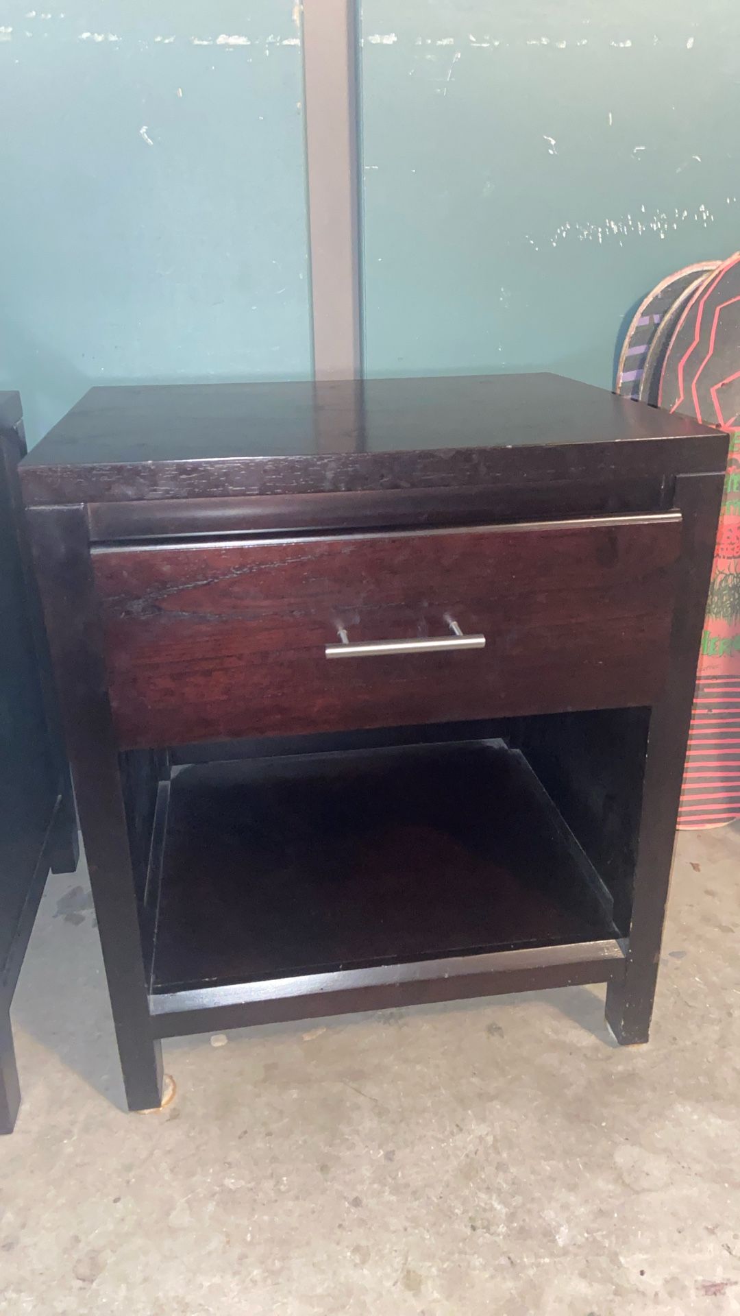Two Oak Ashley Furniture End Tables