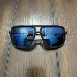 NEW Dita Sunglasses Westbound 19015B Matte Black Iron Dark Grey Blue Flash Lens