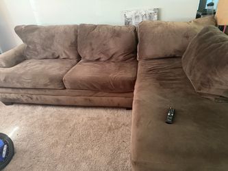Brown sectional sofa