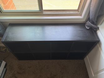 Black Cube Storage Shelf Unit