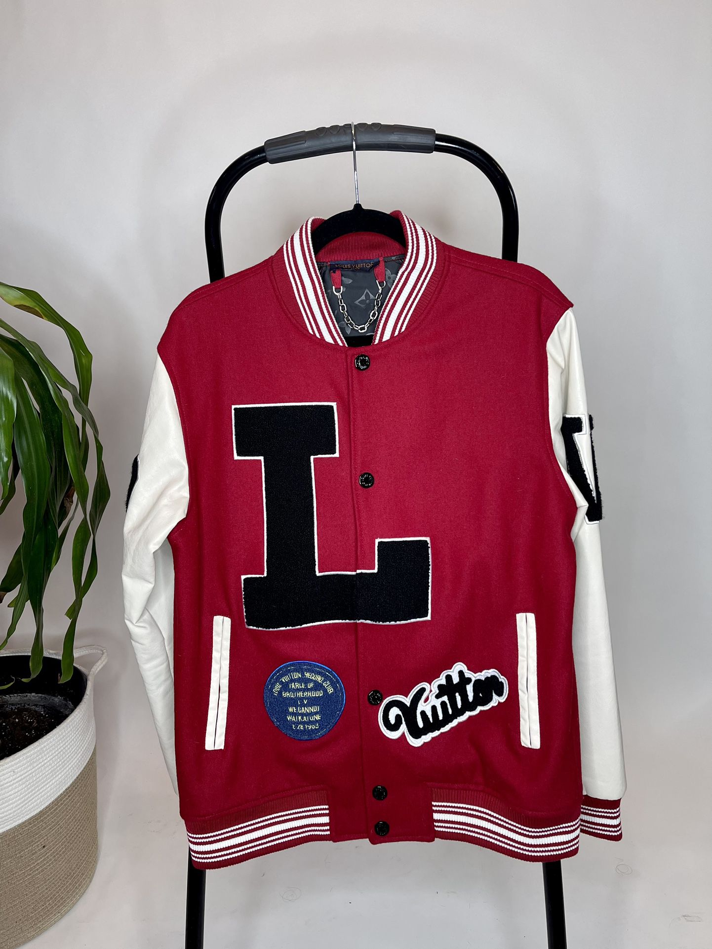 LV Baseball Jacket Red