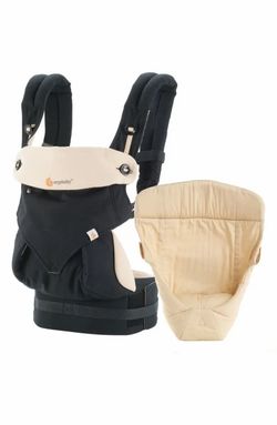 Ergobaby 360 Bundle Of Joy 4 Position Baby Carrier + Easy Snug Infant Insert