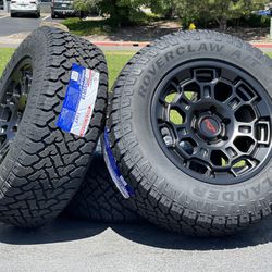 NEW 18” TRD Pro Style wheels 6x5.5 Sequoia Rims Tundra AT Tires Tacoma 4Runner FJ Cruiser Chevy GMC Dodge Ram