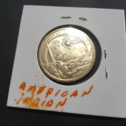 2019p One Dollar Coin American Indian In Space 