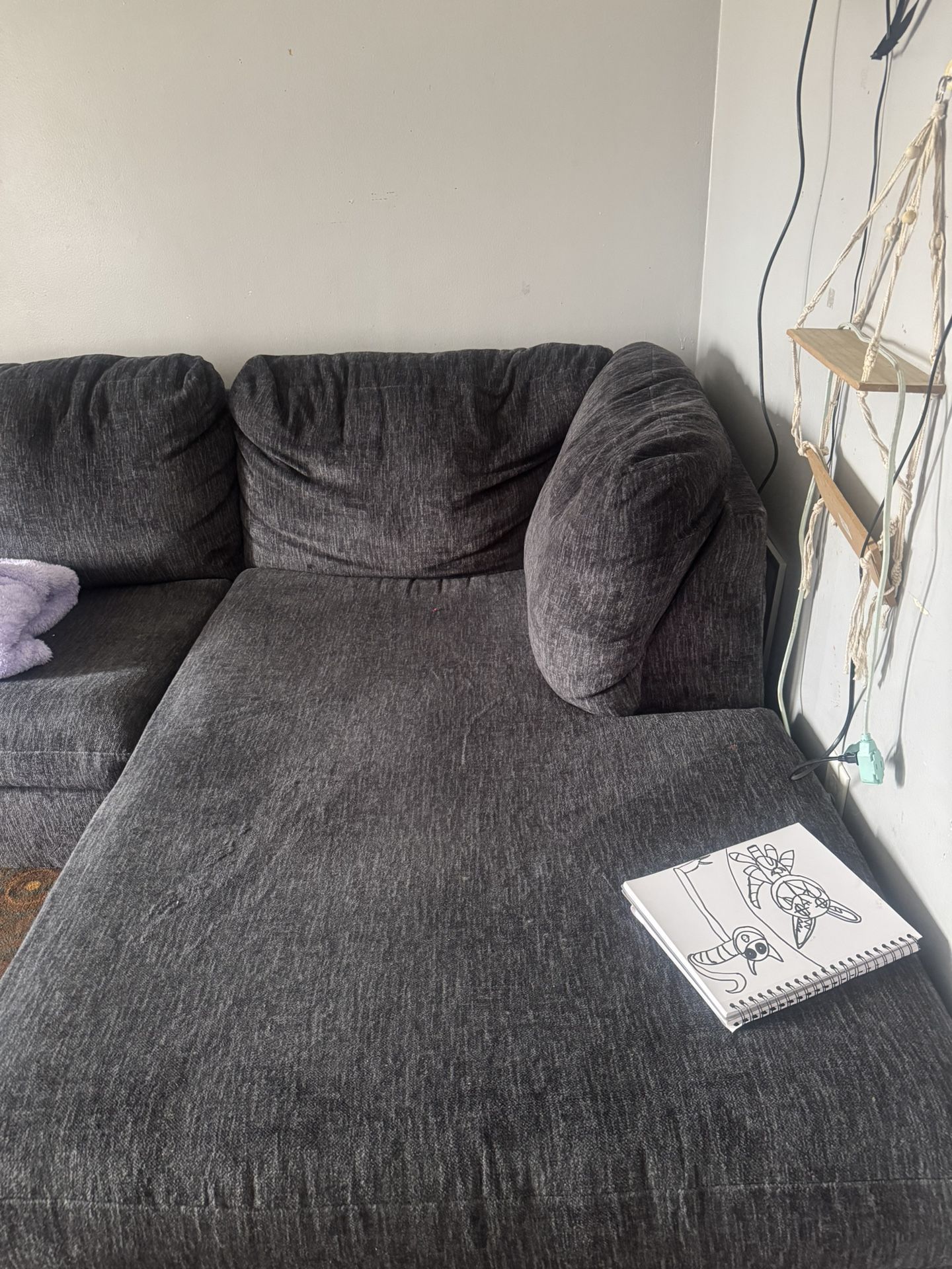 Dark Grey Sectional Couch