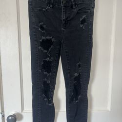 Black Ripped Skinny Jeans 