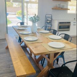Handcrafted Farmhouse Dining Tables. 