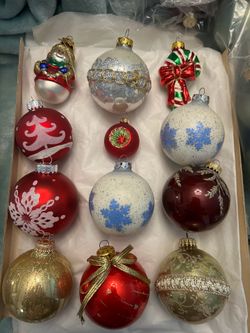 Vintage Christmas ornaments, Christmas tree, decorations, and newer ornaments