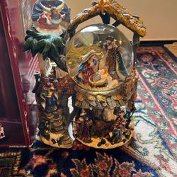 Musical Water Globe Nativity Scene
