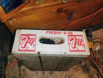 Old 7up Crate From Fresno Ca