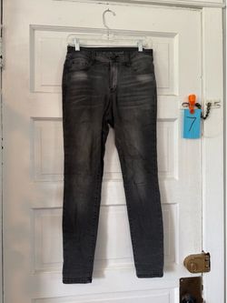 Black denim jeans