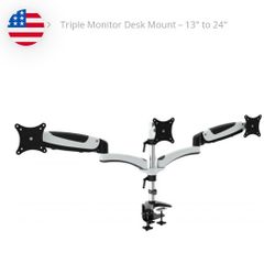 Triple Monitor Desk Mount