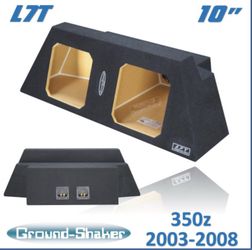 Black 10" L7t Dual Sealed Sub Box, Fits Nissan 350z Coupe 2003-2008
