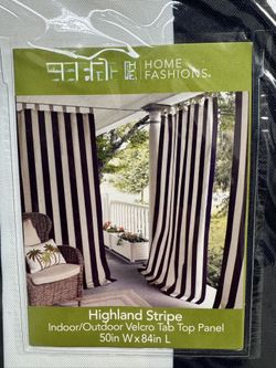 Blue Striped Curtains