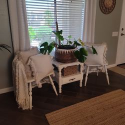 3 PC Two Chairs And Coffee Seating Table