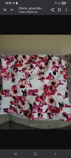 White House Black Market Floral Bustier 