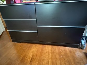 West Elm - 2 Modern Dark Wood Dressers and 2 Nightstand Set -$800 for all 4 pieces