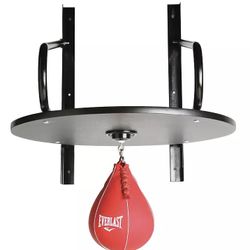 Everlast 24 Inch Wooden Platform Speed Punching Bag With Adjustable Wall Brackets