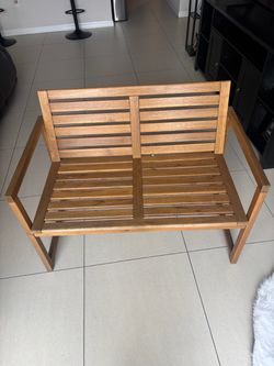 Real Wood Outside Porch Bench