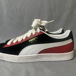 Red Black And White Puma Clyde 