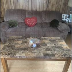 Sofa And Both Ends Recline.  