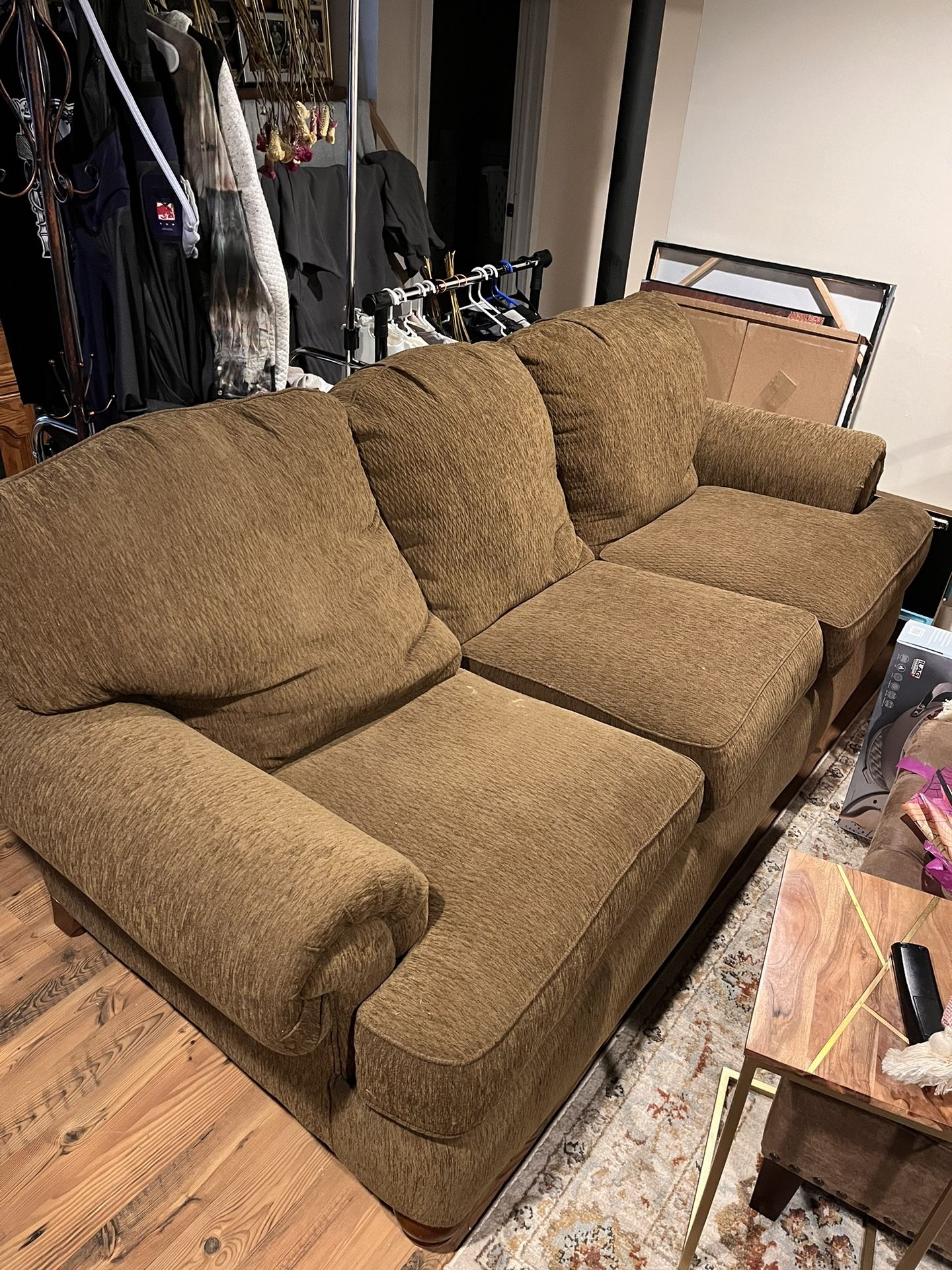 Brown 8ft Couch