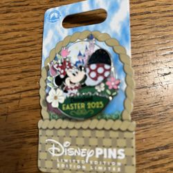 Disneyland Easter 2023 Minnie Mouse Sleeping Beauty  Trading Pin.  Limited edition 3000.  Brand new on original card.  Smoke free home 