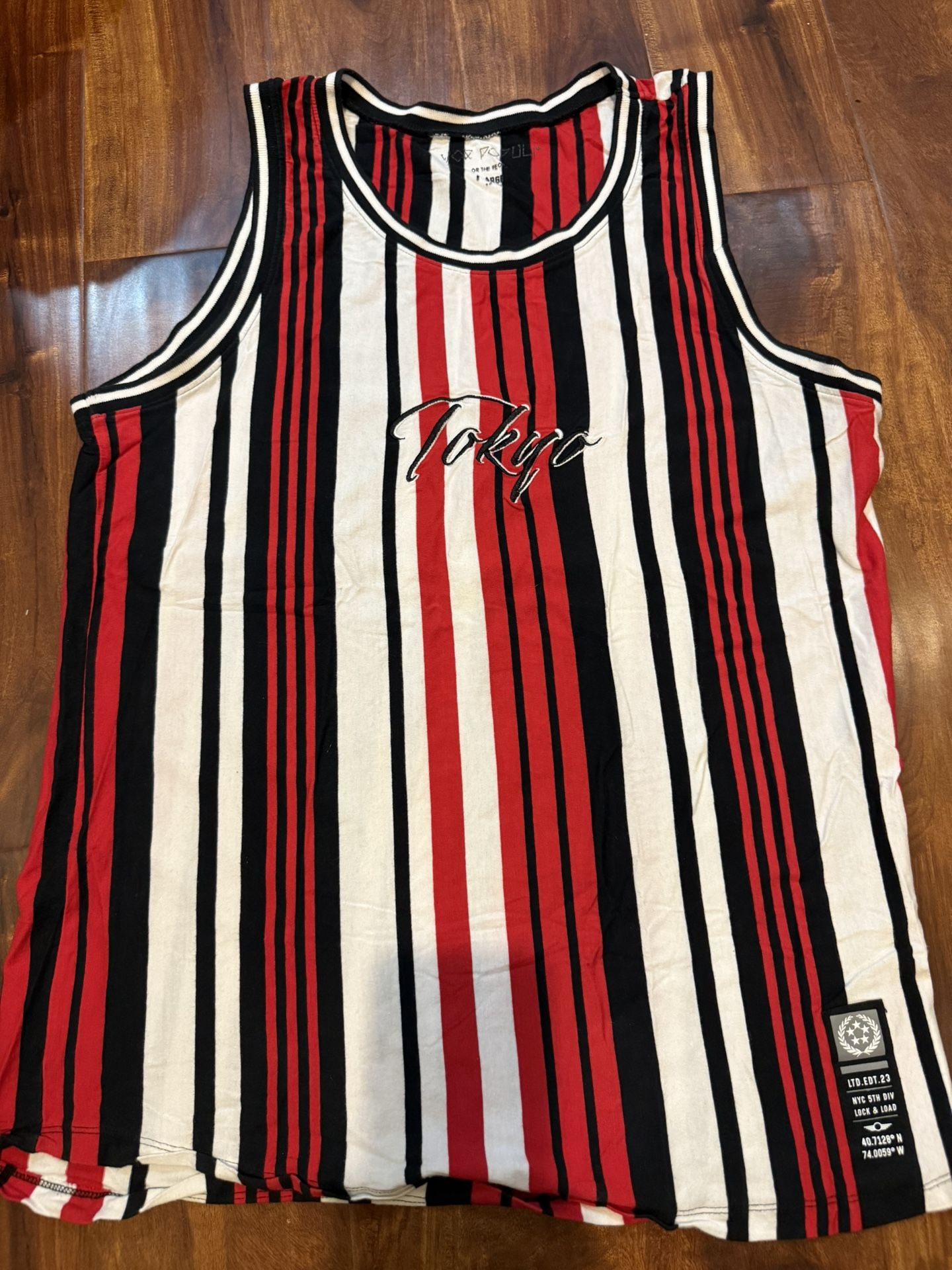 Vibrant Vox Populi Striped Tank Top
