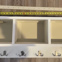 3 Cubby Coat Rack 