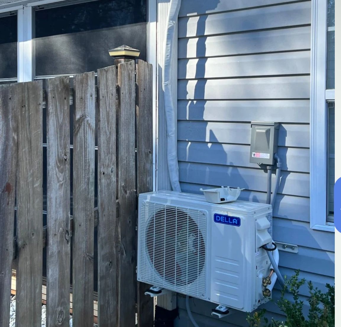 $500 Della 36000 btu Outside compressor