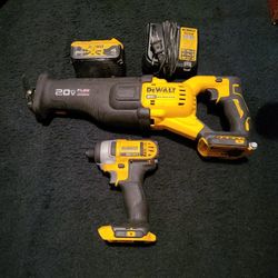 Dewalt 20v Flex Volt Advantage Sawzall And Impact Driver